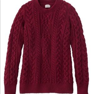 L.L.Bean 1912 fisherman crew sweater NWT